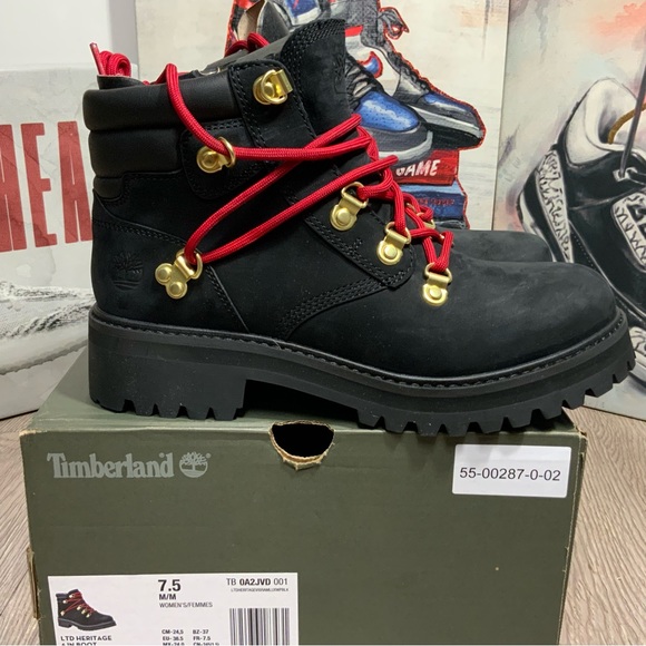 Timberland Shoes - New Waterproof Timberland Vibram Sole Ltd Heritage 6 Inch Womens 8 Boots Black